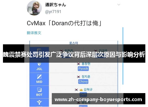 魏震禁赛处罚引发广泛争议背后深层次原因与影响分析 魏震禁赛处罚引发广泛争议背后深层次原因与影响分析